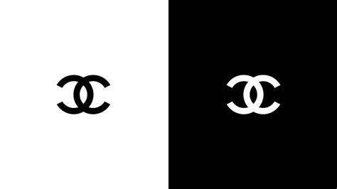 chanel logo and black and white backgrounds|why does chanel use black.